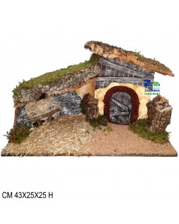 CAPANNA GROTTA IN LEGNO CON...