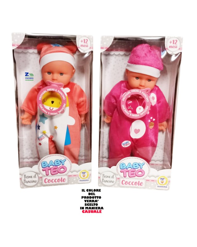 BAMBOLOTTO BABY TEO COCCOLE 35 CM CORPO MORBIDO SOFFICE ART 65166
