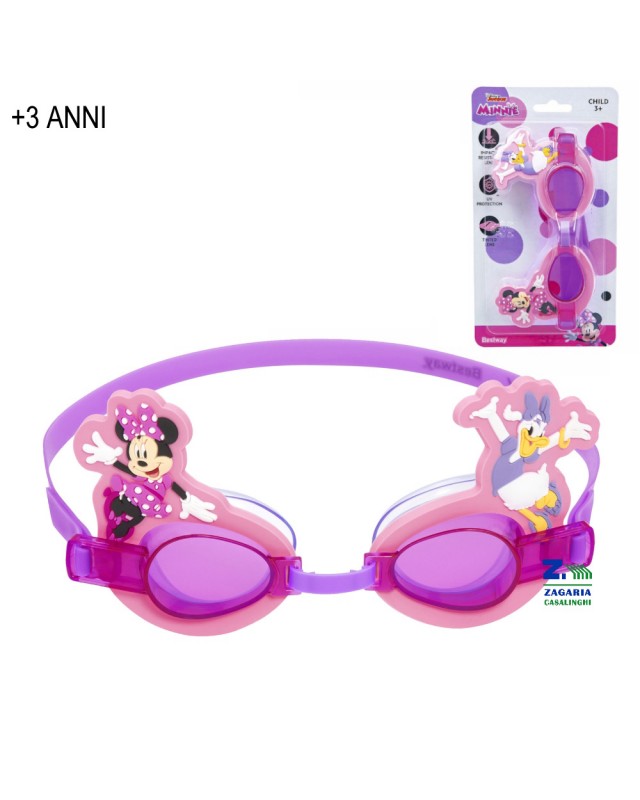 OCCHIALINI NUOTO MINNIE MOUSE E PAPERINA PER BAMBINE PER MARE PISCINA BESTWAY