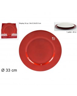 SOTTOPIATTO NATALIZIO ROSSO...