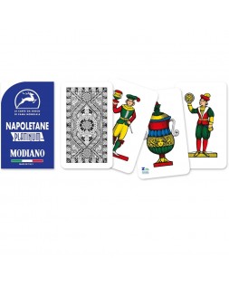 CARTE DA GIOCO NAPOLETANE MODIANO BLU PLATINUM PLASTIFICATE