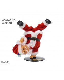 BABBO NATALE PUPAZZO EQUILIBRISTA CM 27H CON MUSICA E MOVIMENTO ART. 28628