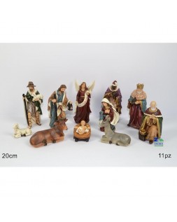 NATIVITA' PRESEPE SET 11 PZ CM 22 H I PERSONAGGI DELLA NATIVITA' ART. 902685