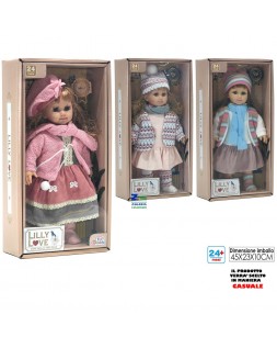 BAMBOLA LILLY LOVE TRY CON DOLCI MELODIE PER BAMBINE +3 ANNI ART. 63738